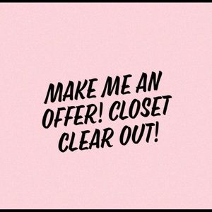 Closet Clear Out - Open To Offers!!